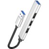USB-хаб  Hoco HB26 (серебристый)