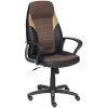 Кресло TetChair Inter (искусственная кожа, ткань, черный/коричневый/бронзовый)