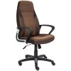 Кресло TetChair Inter (искусственная кожа, флок, ткань, коричневый)
