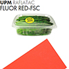 Самоклеящаяся бумага UPM Raflatac Fluor Red, 500мм x 700мм, 80 г/м2, красная (red) флуоресцентная, односторонняя, для лазерной и офсетной печати, (M23377)